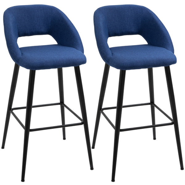 Set of 2 Pub Chairs - Blue