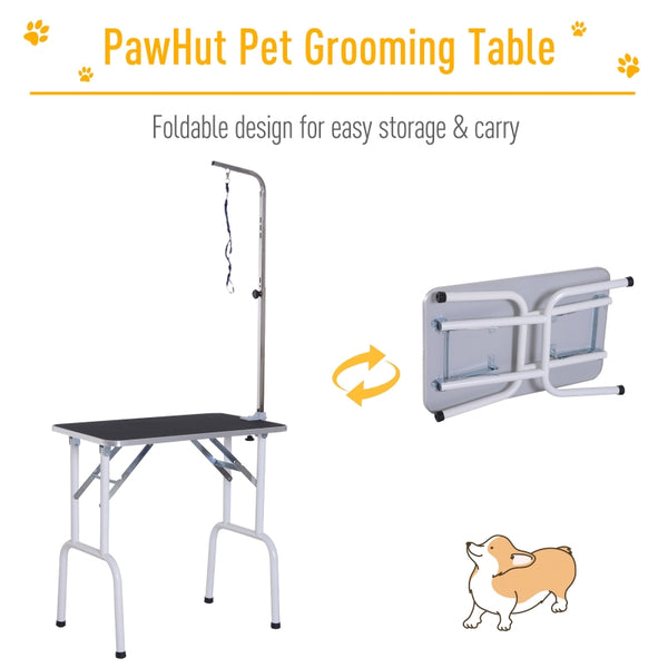 Foldable Pet Grooming Table w/ Adjustable Arm