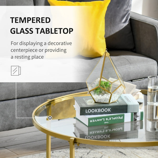 Contemporary Coffee Table - Gold