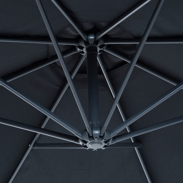 10' Hanging Outdoor Patio Umbrella - Black