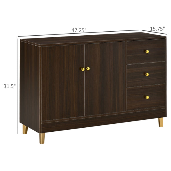 Accent Cupboard with 3 Drawers - Brown