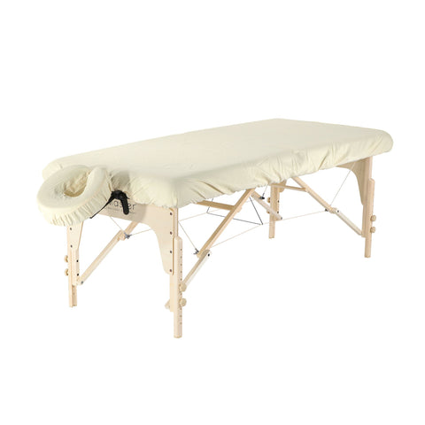 2pc Microfiber Massage Table Cover Set - Sand
