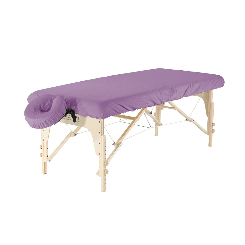 2pc Microfiber Massage Table Cover Set - Purple