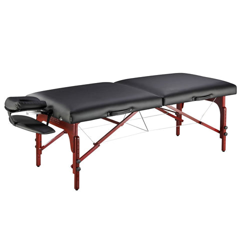 Montclair 31" LX Premium Portable Massage Table Package, Black with Memory Foam