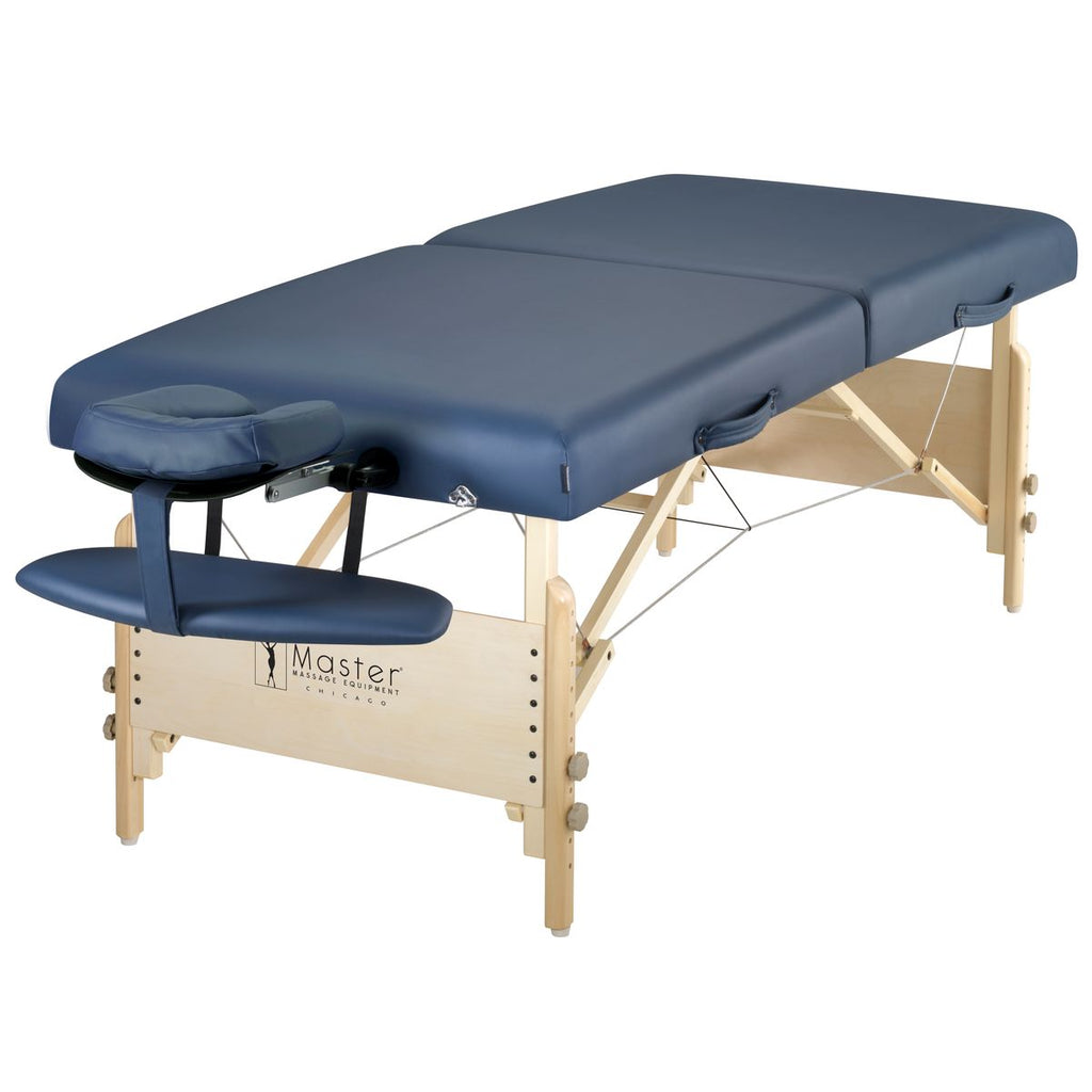 Coronado 30" LX Premium Portable Massage Table Package, Royal Blue with Memory Foam