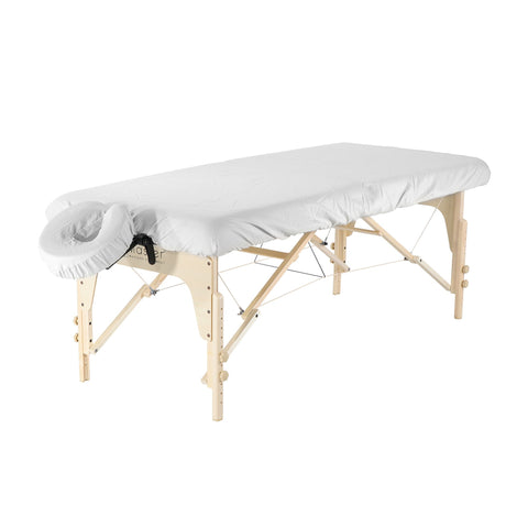 2pc Microfiber Massage Table Cover Set - White