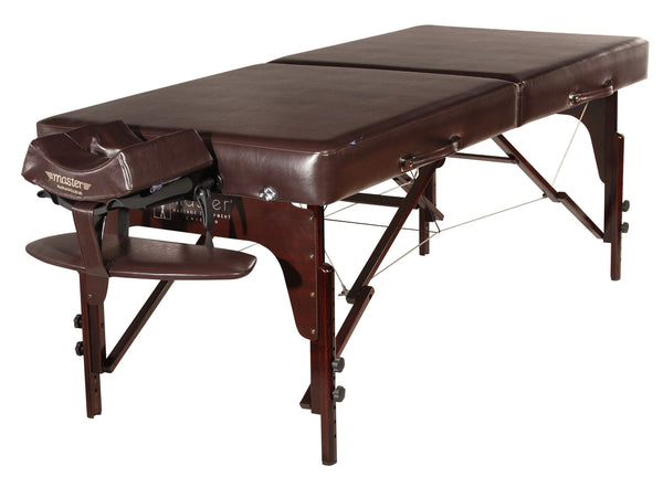 Carlyle 31" Premium Portable Massage Table Package, Chocolate with Memory Foam