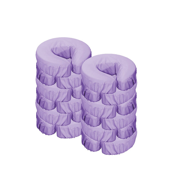 12pc Microfiber Massage Table Face Cushion Cover Set - Purple