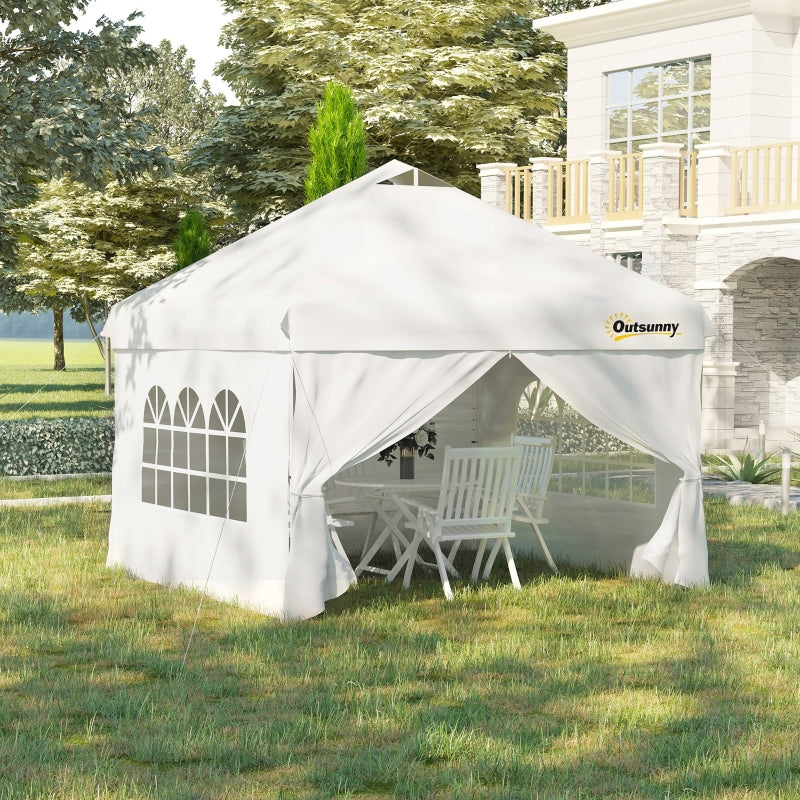 10' x 10' Pop Up Canopy Tent - White