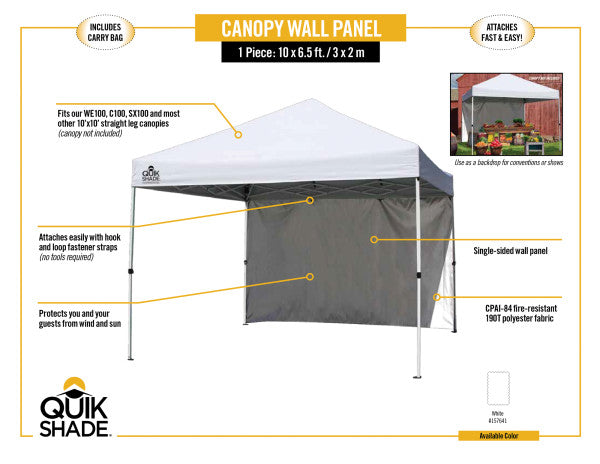 10 ft. Single Sided Tent Canopy Wall Panel