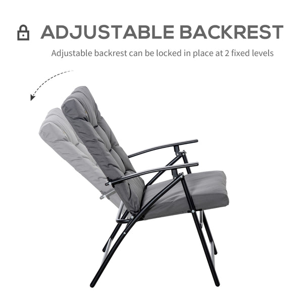 Foldable Outdoor Chair - Gray