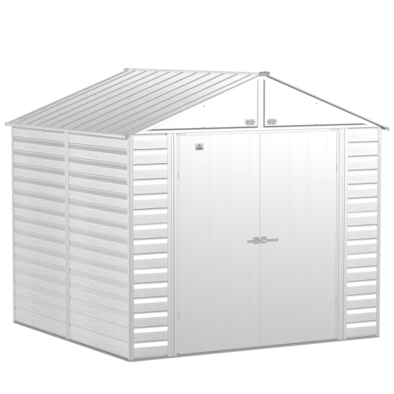 8x8 ft. Arrow Select Steel Storage Shed - Flute Grey