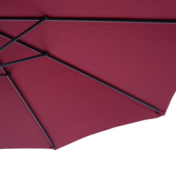 10' Hanging Patio Garden Umbrella - Wine Red