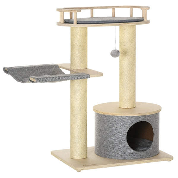 35" Cat Tree Activity Centre - Natural