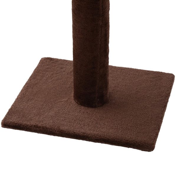 90"-102" Multilevel Cat Tree Activity Centre - Brown and White