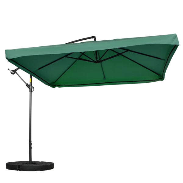 9ft Patio Offset Cantilever Umbrella - Green