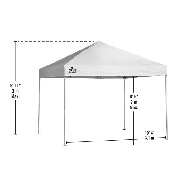 10x10 ft. Outdoor Event Marketplace Superior Pop-Up Canopy Tent - White