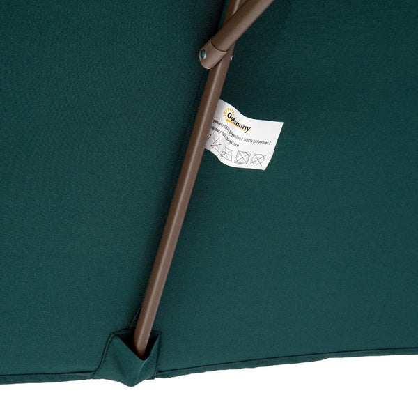 6.5x10ft Adjustable Garden Umbrella - Green