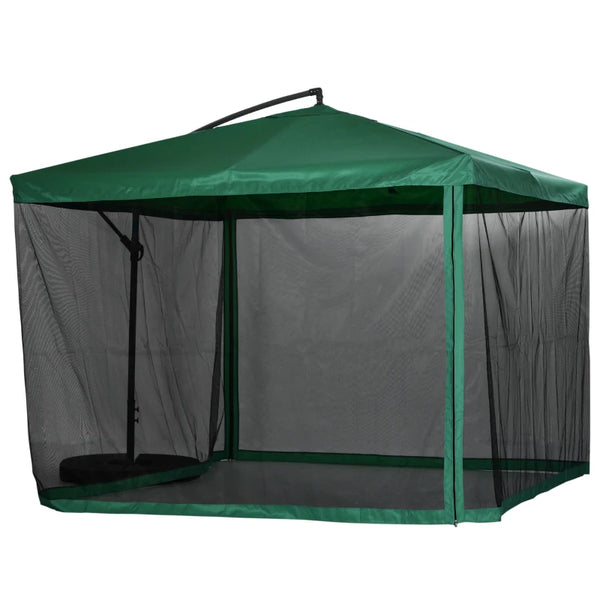 9ft Patio Offset Cantilever Umbrella - Green