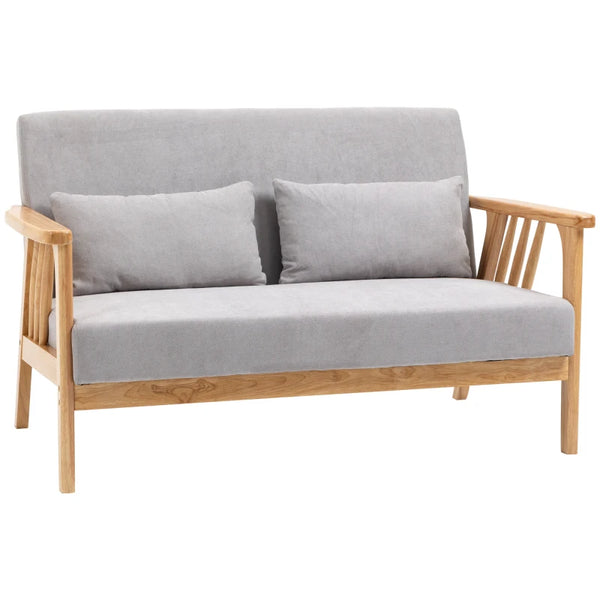55" Modern 2 Seater Couch - Gray